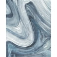 thumbnail image 2 of Hristova, Albena 26x32 Gold Ornate Wood Framed with Double Matting Museum Art Print Titled - Swirl II Blue Gray, 2 of 4