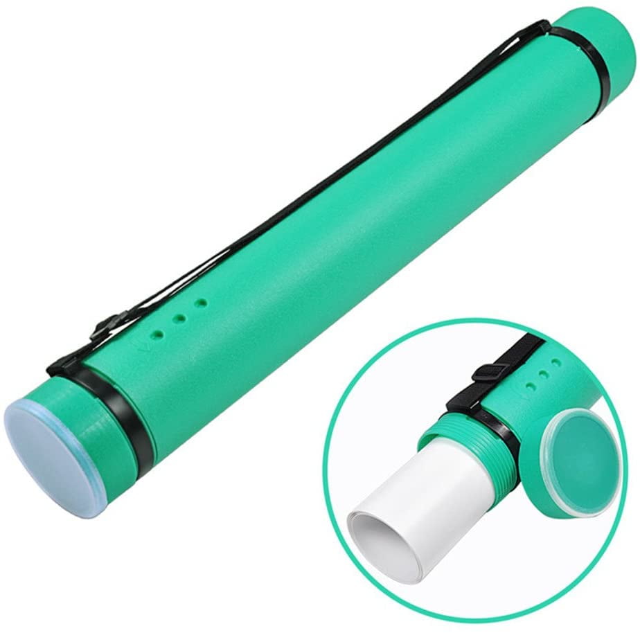 DEWEL Document Poster Tube with Clear ID Card Cap, Water and Light