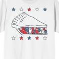 thumbnail image 2 of Americana As American As Apple Pie Men's White T-shirt-Medium, 2 of 4
