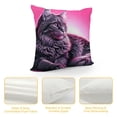 thumbnail image 4 of GOSMITH 13th Birthday Gifts for Girls Cat Gifts for Cat Lovers Cute Cat Throw Pillow Covers Inspired Music Lover Gifts Fan Singer Merch for Daughter Pillow Covers for Home Office Couch Sofa Bed White, 4 of 5