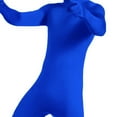 thumbnail image 6 of Wyobmus Men's And Women's Face Open Zentai Bodysuit Stretch Polyester Spandex Full Body Suit A-Blue, 6 of 9