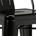thumbnail image 4 of Simpli Home Rayne 24" Metal Counter Stool in Black (Set of 2), 4 of 6