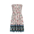 thumbnail image 6 of Viadha Summer Dress Women's Bohemian Style Strapless Elastic Band Dress Without Sleeves Strapless Bra Fashionable Floral Print Dress, 6 of 7