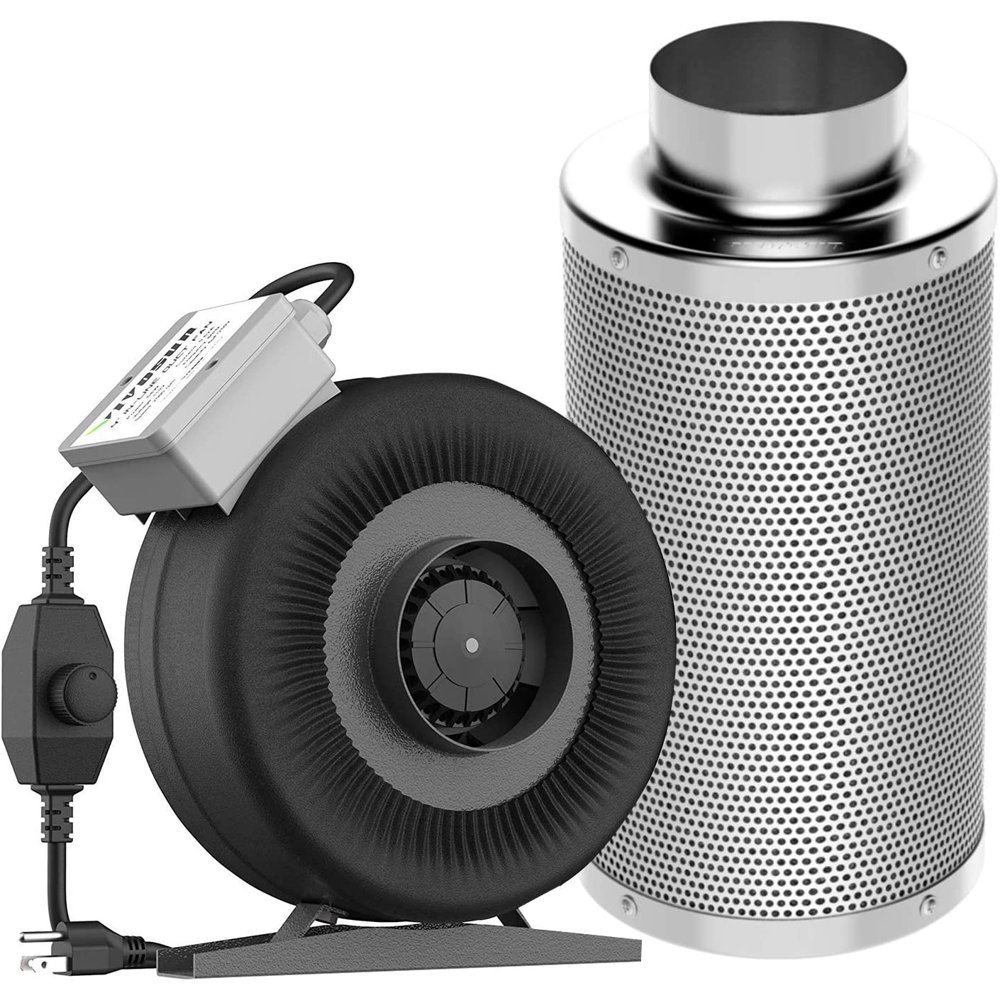 4in inline fan carbon filter