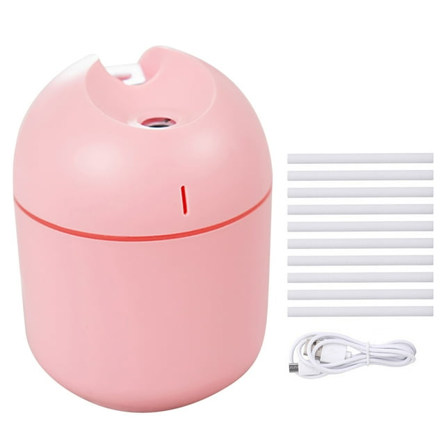 Escritorio de dormitorio interior 2-en-1 Humidificador 250 ml Difusor de aire Coche fresco MISM PRIGURENTE OFICINA DE OFICINA DAMBIENTO ATOMizador personal Suministros para el hogar Pink 10 palos seitruly HA059881-05B