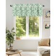 thumbnail image 6 of Curtain Valance for Windows,Watercolor Sage Green Stripes Kitchen Valances Rod Pocket Short Curtains,Abstract Geometric Line Window Treatment Panel for Bedroom Bathroom 42x12in, 6 of 9