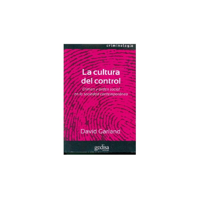 Cultura del control Gedisa 9788497840408
