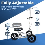 KneeRover PRO All Terrain Knee Scooter with Shock Absorber for Leg and Foot Surgery
