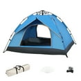 thumbnail image 1 of TFixol Quick-Setup Family Camping Tent - Waterproof, UV-Resistant, Portable for 3-4 People, Blue, 1 of 6