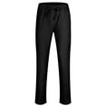 thumbnail image 3 of Innerwin Bottoms Solid Color Men Pants Outdoor Elastic Waist Loose Trousers Black XL, 3 of 7