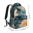 thumbnail image 2 of Honeii Mountain Lotus Serenity Print Backpack for Both Men and Women, Basic Bookbag for College, Work, or Travel,Rucksack Computer Bag-One Size, 2 of 5