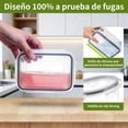 thumbnail image 3 of 24 PCS Contenedores para Alimentos con Tapa,Juego de recipientes de hermético,Juego de Recipientes Hermeticos con Tapa,Plastico,24 etiquetas y marcadores de pizarra,Cocina,Refrigerador,Microondas, 3 of 4