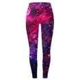thumbnail image 4 of Pink Yoga Pants Women Galaxy Costume Women Colorful Leggings Fancy Costume Glitter 3D Printing Costume for Women, 4 of 4