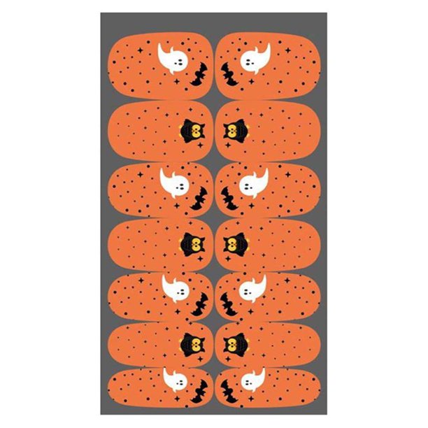 Vogacara Pegatinas para uñas, suministros para niñas, accesorios de Halloween, regalo dulce, accesorios para festivales, exquisito adhesivo autoadhesivo Juegos de manicura tipo 3 Vogacara CE007885-03