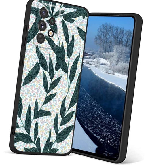 Floral-309 Phone Case, Degined for Samsung Galaxy A32 5G Case Men Women, Flexible Silicone Shockproof Case for Samsung Galaxy A32 5G