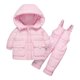 thumbnail image 1 of Abrigo De Invierno Para Bebé, Niños, Niñas, Estampado De Lunares, Chaqueta Gruesa, Pantalones Con Correa, Traje De Dos Piezas Odeerbi LM103-2567, 1 of 9