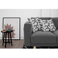 thumbnail image 3 of Ambesonne Butterfly Throw Pillow Cover 2 Pack, Silhouette of Monochrome, 20", Charcoal Grey White, 3 of 5