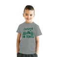 thumbnail image 2 of Youth Camping Is In Tents T Shirt Funny Intense Outdoors Hiking Camp Tee for Kids, 2 of 8