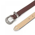 thumbnail image 2 of Leather Belts Ladies Vintage Western Design Black Waist Belt for Pants Jeans Dresses, 2 of 5