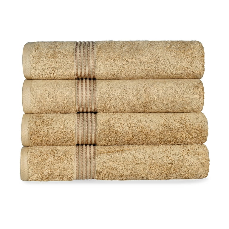 Huson 4 Piece Egyptian-Quality Cotton Hand Towel Set Color: Toast