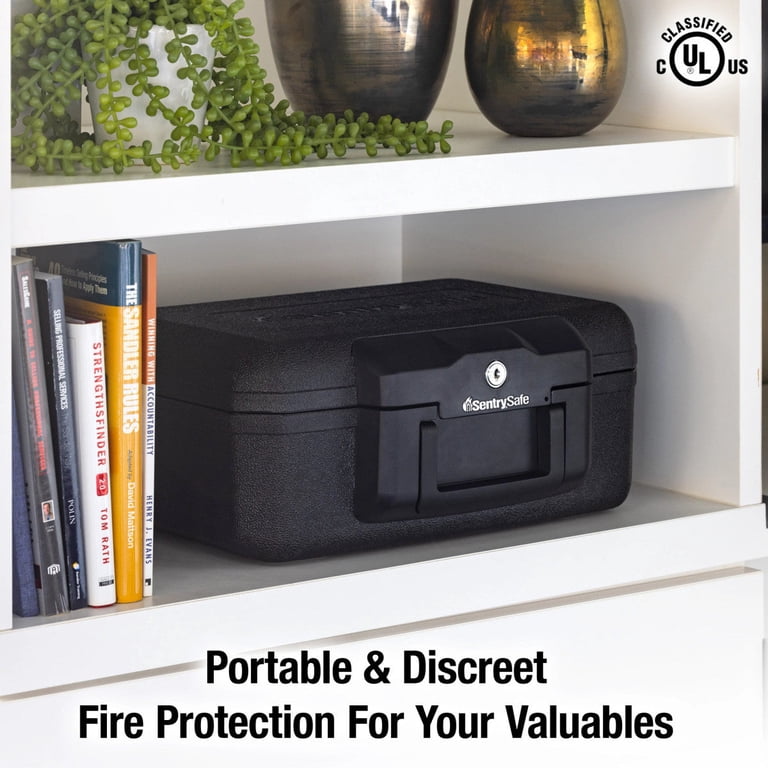 SentrySafe Fire-Resistant Chest, 0.18 Cu Ft, Black - Walmart.com