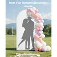 thumbnail image 2 of KFFKFF Arch Backdrop Stand, 7.2 x 4 ft, Stable Structure, Easy Assembly, 1 Set Gold Metal Arch Backdrop Stand with Cover, 2 of 9