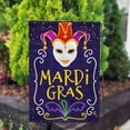 thumbnail image 3 of America Forever Flags Mardi Gras Jester, Mardi Gras Garden Flag, Masquerade Masks Fleur De Lis Carnival 12.5 x 18 Inch Double Sided Seasonal Yard Outdoor Holiday Decorative Flag, 3 of 3