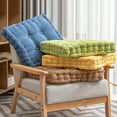 thumbnail image 2 of 1pc Soft and Thickened Tatami Seat Cushion for Office, Bedroom, and Dining Chair - Round Dandelion Corduroy Chair Cushion for Home Decor, 2 of 4