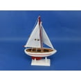 thumbnail image 4 of Hampton Nautical Wooden Ranger Model Sailboat Decoration 9" - Model Yacht - Boat Model, 4 of 7
