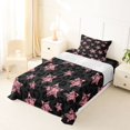 thumbnail image 5 of Manfei Cute Pink Stars Twin Sheets,Vintage Black Cheetah Bedding,3-Piece,1 Flat Sheet,1 Fitted Sheet and 1 Pillowcase, 5 of 6