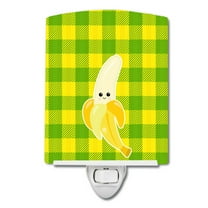 Caroline's Treasures BB6993CNL Banana Face Ceramic Night Light, 6x4x3", multicolor
