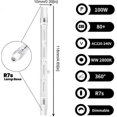 thumbnail image 4 of 100W 118mm R7s Dimmable Halogen Pencil Bulb Warm White 2800K r7s Linear 1500lm Spotlight AC220-240V(5pcs), 4 of 5