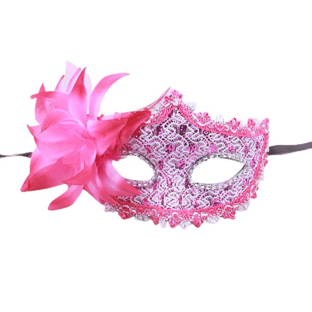 Cubierta de la cara de Cosplay Bellamente Personalidad Acogedora Elegancia Cómoda Portátil Creativo Adornado Rhinestones Máscara veneciana de encaje de media cara para regalo