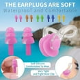 thumbnail image 4 of Bouchons d'Oreilles en Silicone Souple avec Étui de Transport Individuel, Bouchons d'Oreilles Réutilisables Réduction de Bruit, 4 of 4