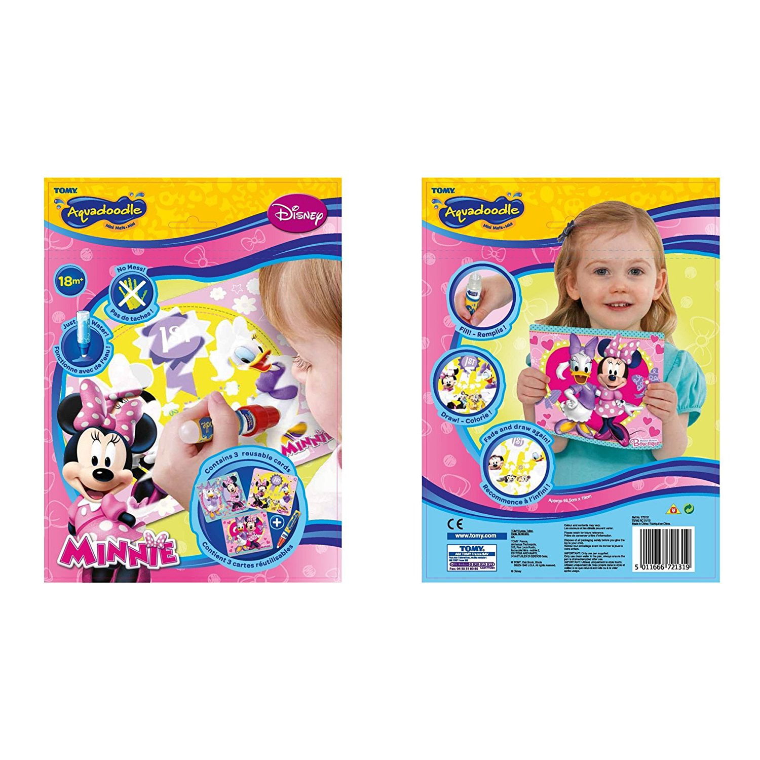 Mickey Mouse Minnie Mouse TOMY Aquadraw Aquadoodle Mini Mats Disney Princess 