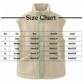 thumbnail image 3 of ClodeEU Women's Plush Fleece Vest Jacket With Pockets,Lightweight Stand Collar Button Sleeveless Outwear Blue,Womens Plus XXL, 3 of 3