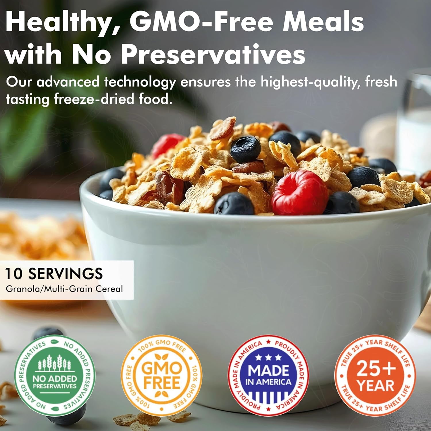 NuManna INT-NMFP 144 Meals, Emergency Survival Food Storage Kit, Separate Rations, in a Bucket, 25 Plus Year Shelf Life, GMO-Free