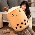 thumbnail image 4 of Cute Stuffed Boba Plush Bubble Tea Plushie Pillow Milk Cup Food Plush, Soft Kawaii Hugging Toys Gifts for Kids(Pink, 9.4 inch), 4 of 7