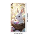 thumbnail image 3 of strola Toys Easter Bunny Door Decor - Large 70x35 Inch Fabric Door Hanging for Front Door, Porch, Wall, Easter Party & Spring Holiday Decoration, 3 of 6