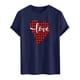 thumbnail image 3 of Tops para hombre, blusas y camisas de cuello redondo y manga corta para hombre. Camiseta/camisa informal de cuello redondo y manga corta con estampado de corazones para hombre. Tops de poliéster para, 3 of 4