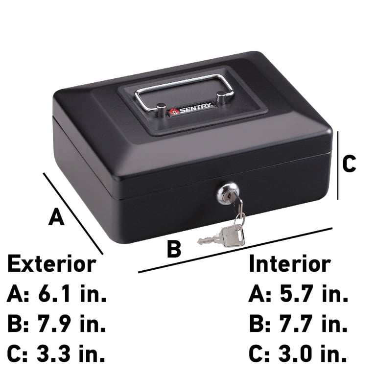 CB-8 Portable Steel Cash Box with Key Lock photo 4