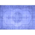 thumbnail image 1 of Ahgly Company Machine Washable Indoor Rectangle Abstract Blue Contemporary Area Rugs, 8' x 12', 1 of 4