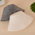 thumbnail image 3 of Simple Felt Sauna Hat: Sauna/Steam Room/Bathroom Cap (Gray/White), 3 of 8