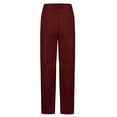 thumbnail image 4 of XIAfhje Corduroy Trousers Women Casual Vintage Corduroy Trousers Mid-Rise Elasticated Waist Cord Pants Loose Fit Straight Leg Pants Baggy Wide Leg Capris Harem Pants with Pockets, 4 of 7