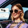 thumbnail image 5 of 2025 Wireless Smart Glasses, Anti-Blue Light, Auto-Dimming, Touch Control, Built-In Mic, Hi-Res Audio, Rechargeable, for Office, Outdoors, Sports, Driving, Music, Calls - Perfect Gift!, 5 of 20