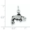 thumbnail image 2 of Sterling Silver Antiqued Fish Charm QC7675, 2 of 4
