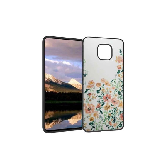Compatible with Moto G Power 2021 Phone Case, Floral 106 Case Men Women, Flexible Silicone Shockproof Case for Moto G Power 2021