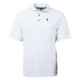 thumbnail image 2 of Men's Cutter & Buck White Texas Rangers Virtue Eco Pique Tile Print Recycled Polo, 2 of 3