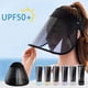 thumbnail image 1 of 1 Uds sombrero de ocio al aire libre de verano para mujer máscara con visera color caqui, 1 of 5