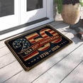 thumbnail image 3 of 250 Anniversary USA Door Mat, 23x16 Inch Patriotic Vintage Flags Stars Anniversary Red Washable Low Profile Back Doormat USA 250th Anniversary Merchandise Entrance Decor, 3 of 4
